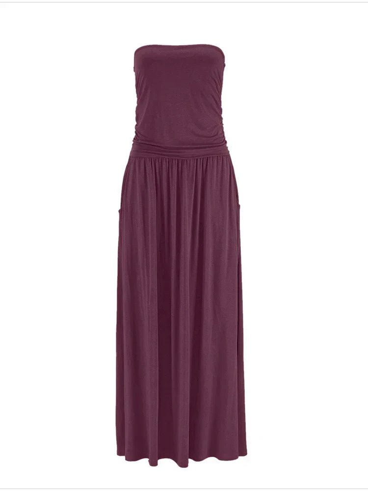 Jean - Ein trägerloses Damen-Urlaubskleid im Schlauchdesign