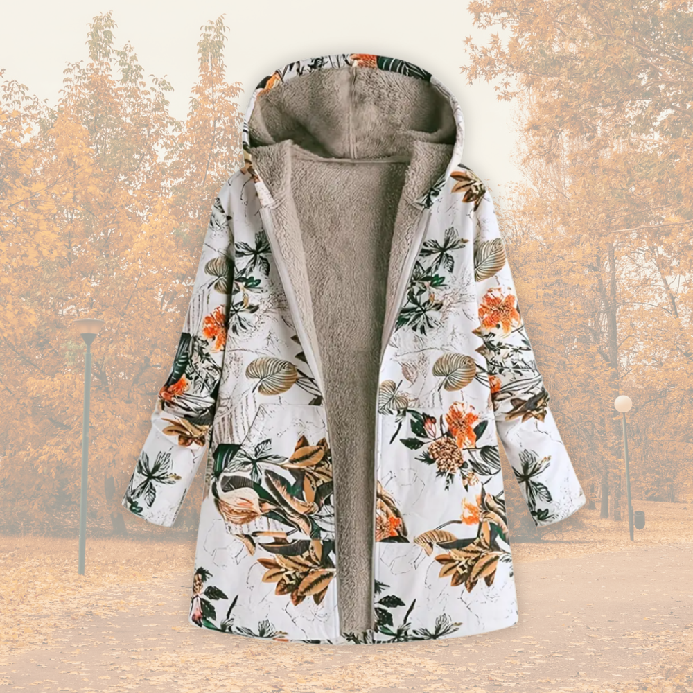 Kamellie – Leichte Winterjacke mit Kunstfellfutter
