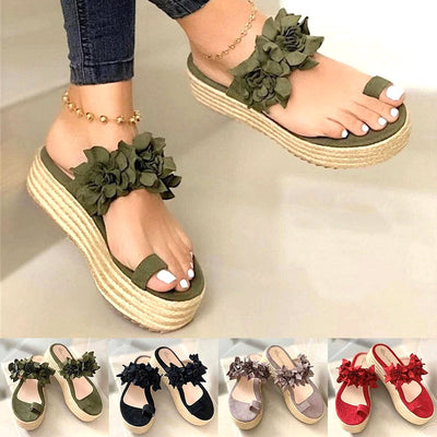 Carla - Elegante Damen Sandalen mit floralem Design und Akzenten