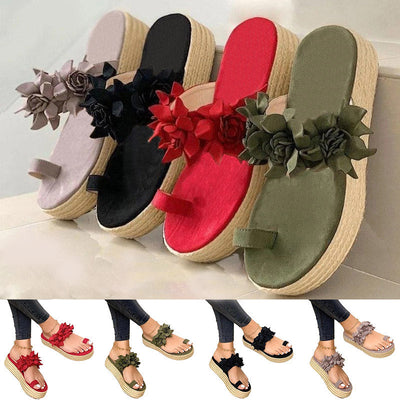 Carla - Elegante Damen Sandalen mit floralem Design und Akzenten