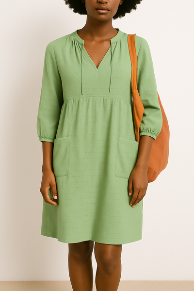 Franchisca - Bequemes Hemdkleid, Lässiger Stil