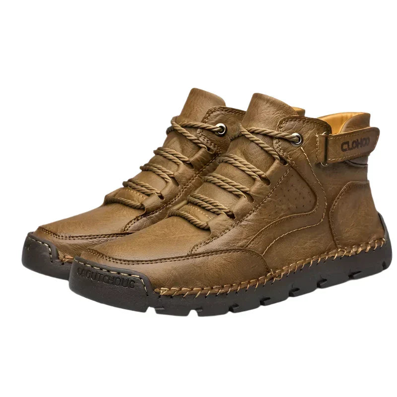 Orthopädische Herren Wanderschuhe aus Leder