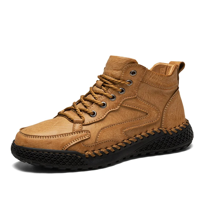 Hochwertige Leder Herren Wanderstiefel
