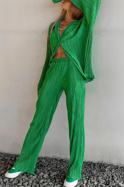 Sofie - stylisches und zweiteiliges sommer set aus leinenhemd und leinenhose