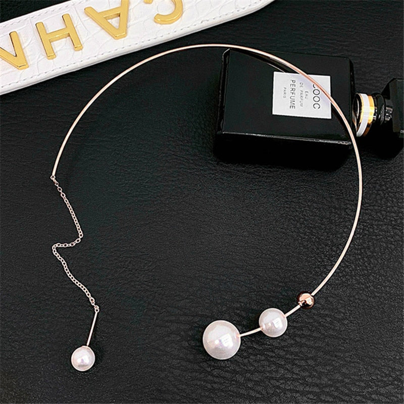 Perlenkette aus Silber