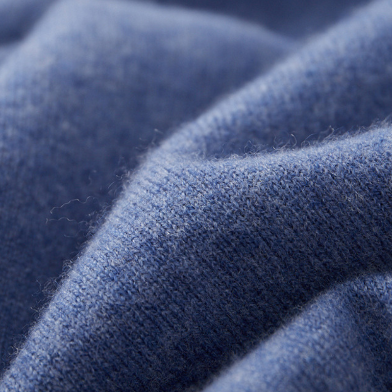 Herren Kaschmir-Wolle Kapuzenpullover mit Reißverschluss - Premium Qualität