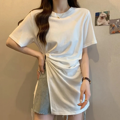 Ceina - Stilvolles asymmetrisches Damenhemd, einzigartiger Stil