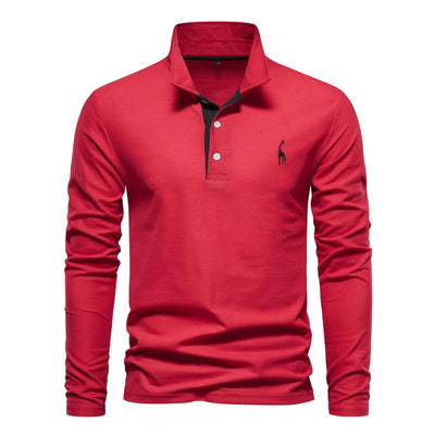 Langarm Herren Polo Pullover