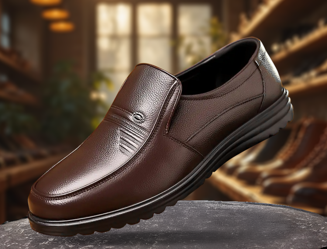 Bequeme Leder Herren Loafer