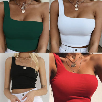 Solanne - Trendiges Einarm-Top Damen