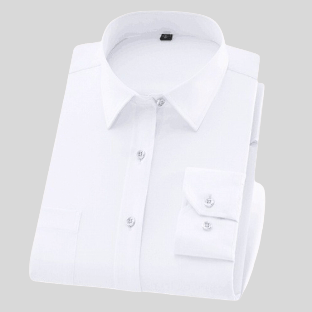 Herren Hemd Baumwolle Langarm Klassisch Komfortabel