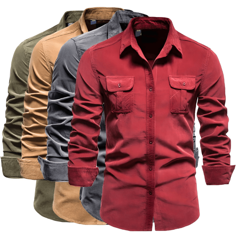 Herrenhemden Langarm Atmungsaktiv Modernes Design