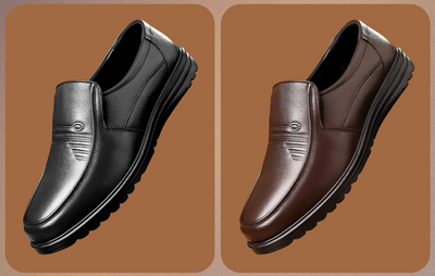 Bequeme Leder Herren Loafer