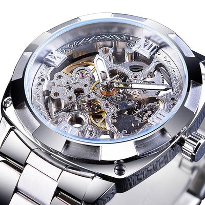 Elegante Transparente Herren Uhr