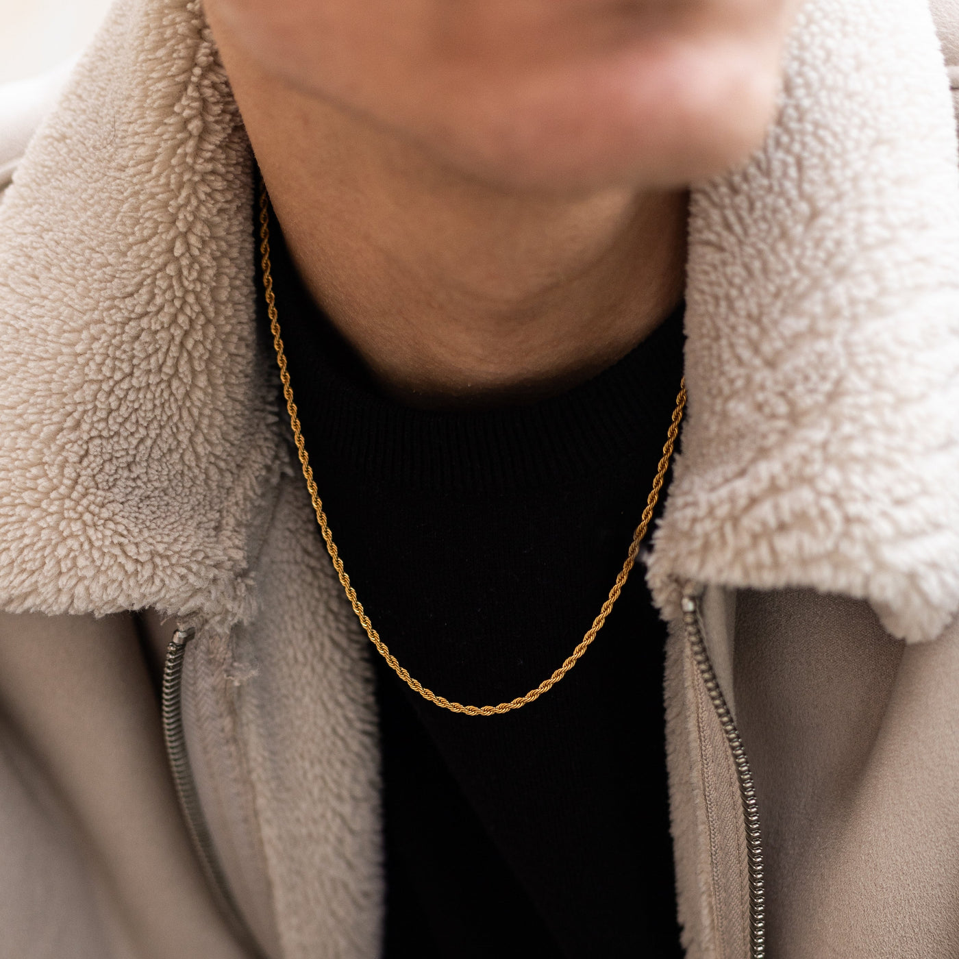 Kordelkette 3MM (Gold)