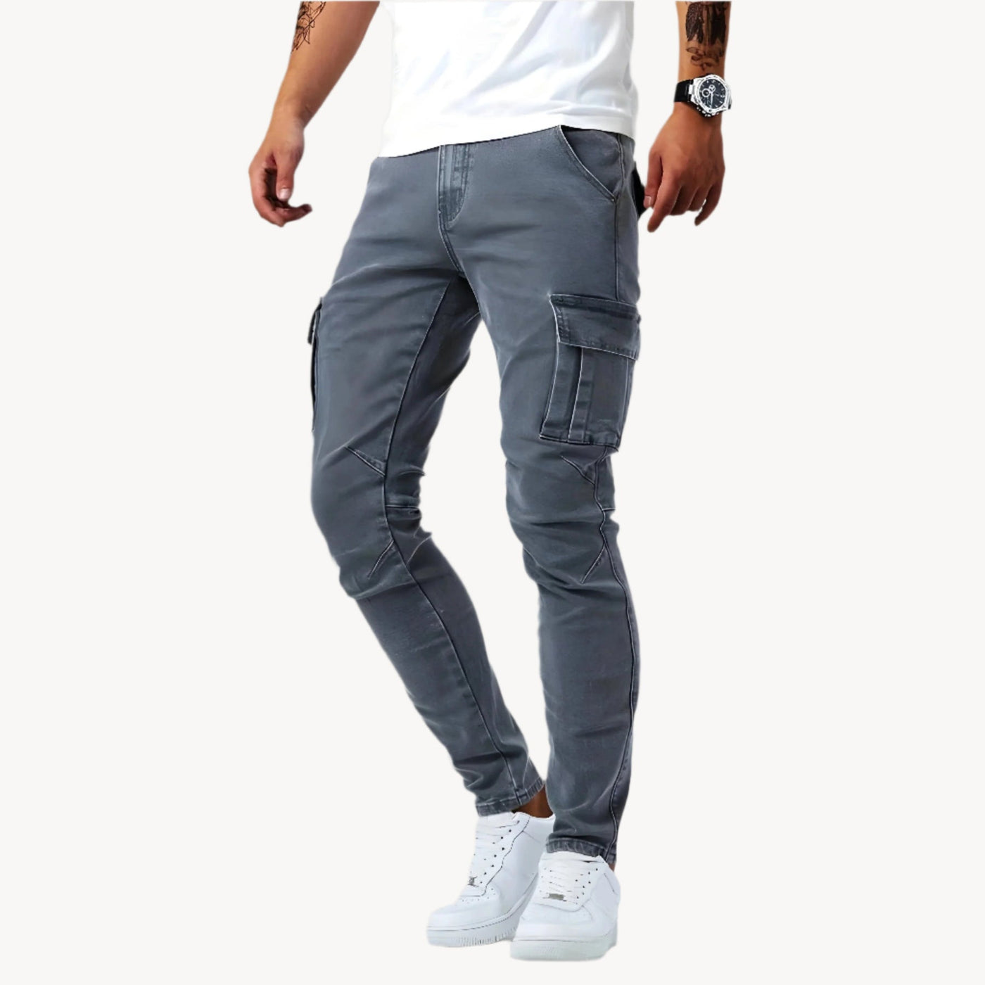 Sebastian | Cargohose aus Stretch-Denim