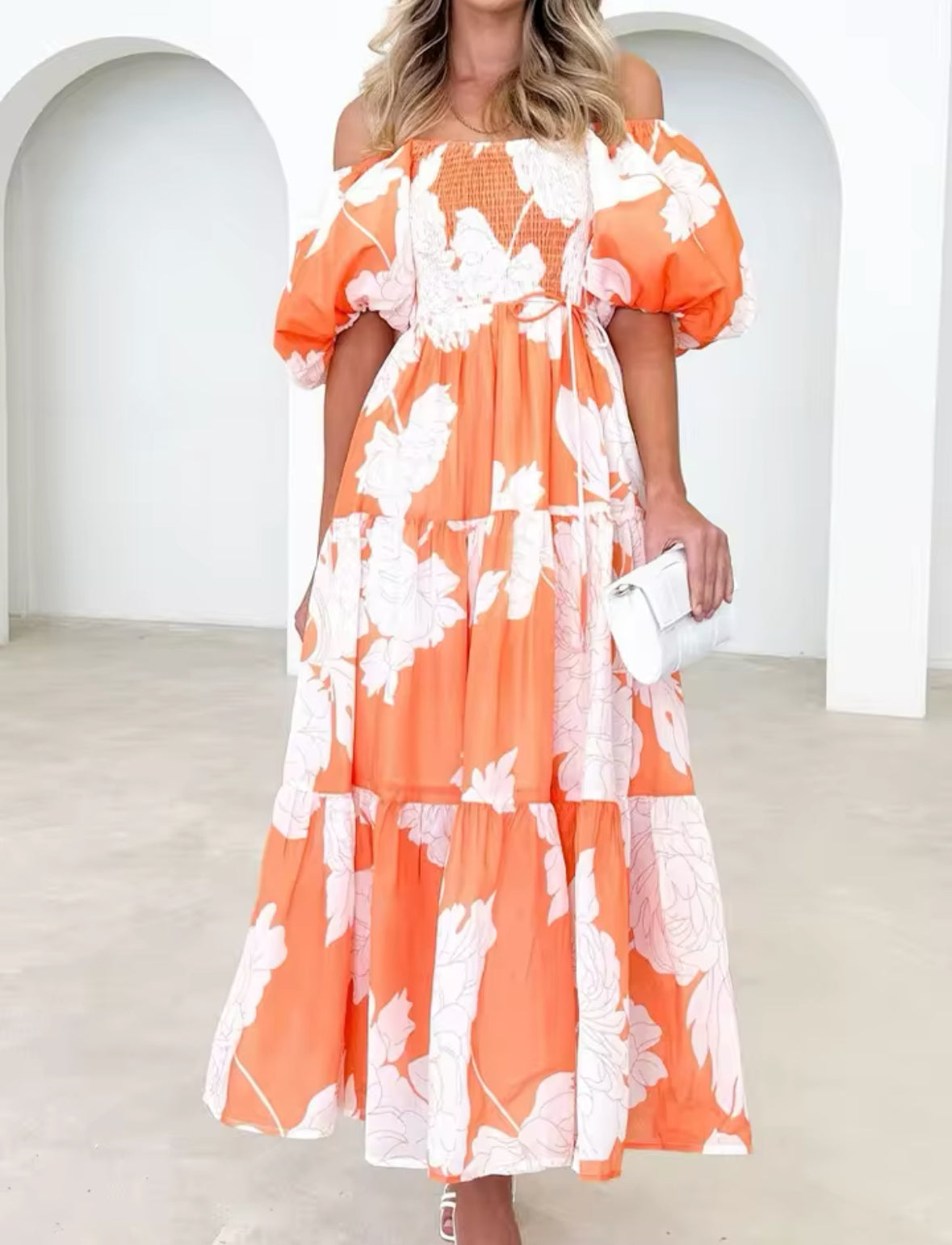 Sachi - Lockeres Freizeitkleid mit Puffärmeln