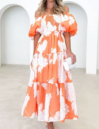 Sachi - Lockeres Freizeitkleid mit Puffärmeln