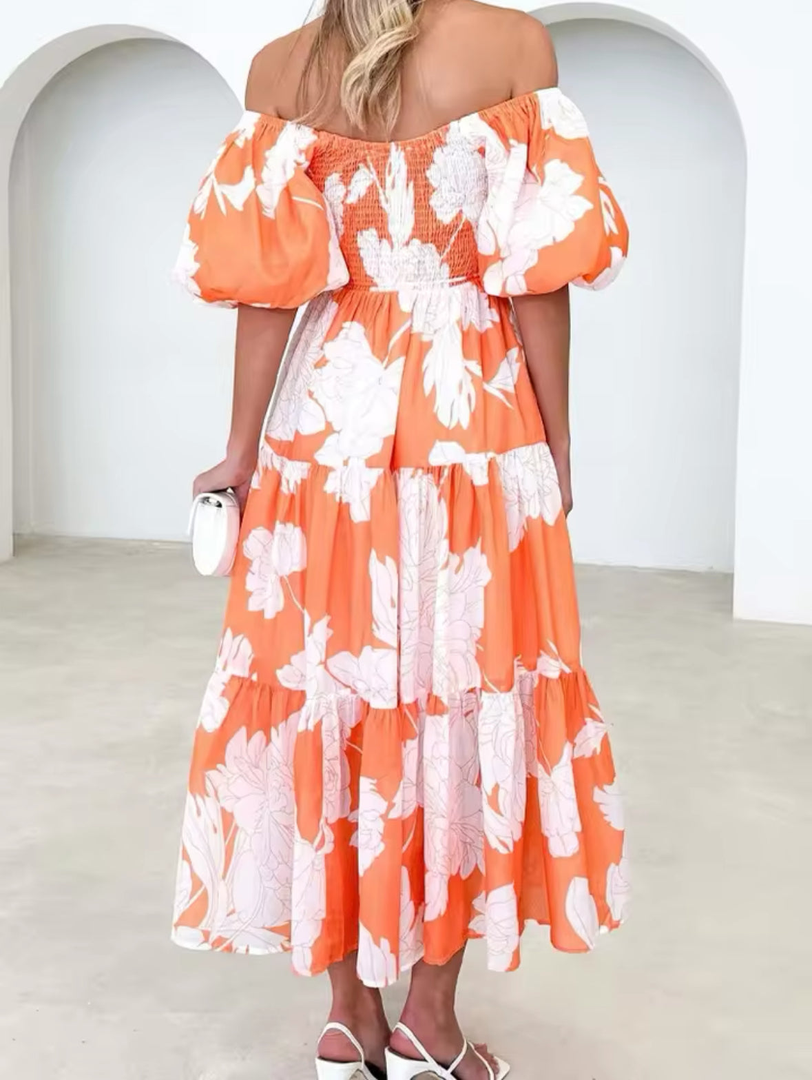 Sachi - Lockeres Freizeitkleid mit Puffärmeln