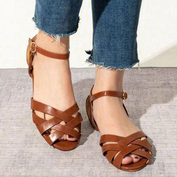 Bianca - hübsche riemchen sandalen mit niedrigem blockabsatz