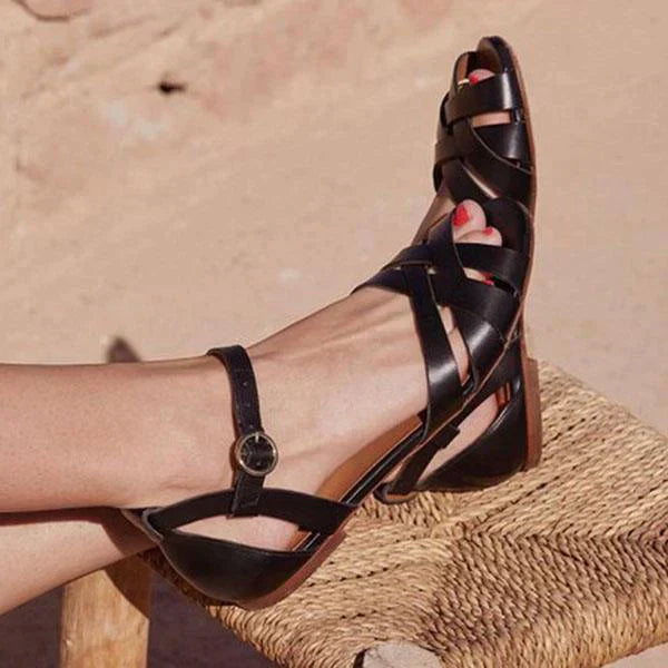 Bianca - hübsche riemchen sandalen mit niedrigem blockabsatz