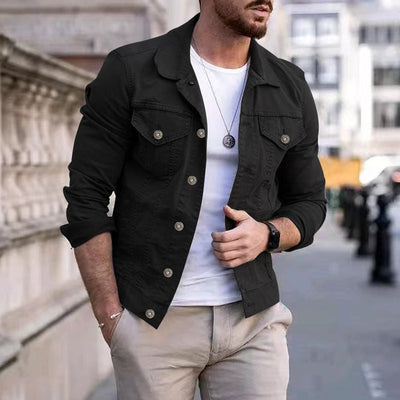 Zeitlose klassische Herren Jeansjacke - strapazierfähig und stilvoll