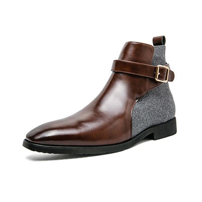 Handgefertigte Herren Leder Stiefel
