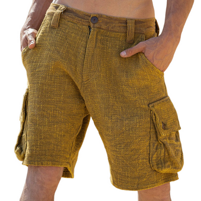 Klassische Leinen Herren Shorts Casual