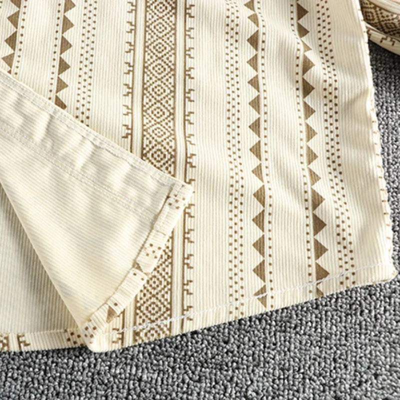 Gestreiftes Herren Baumwollhemd