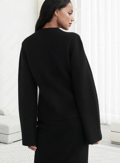 Sabine | Ausgestellten Ärmeln Lässiger Cardigan