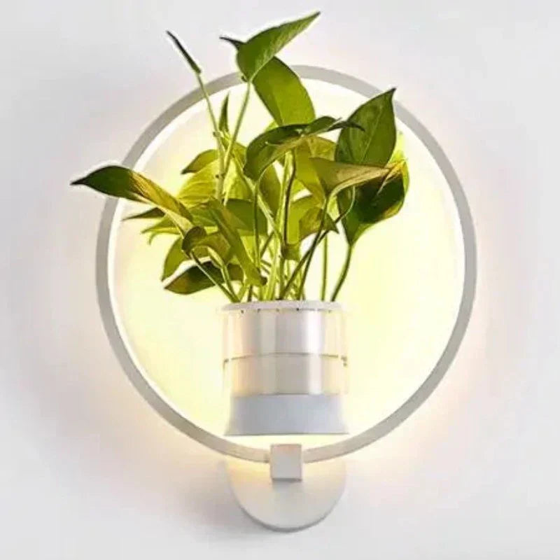 GlowPlant™ – Wandlicht mit Stil & integriertem Pflanzgefäß