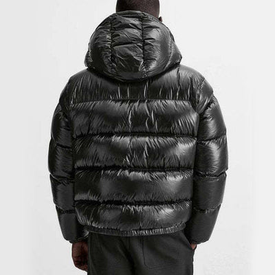 Leon | Bequeme Pufferjacke für Männer Schwarz Winter