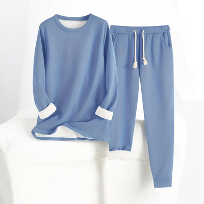 Loungewear-Set | Weite Hose & Langarm-Top | Eleganter Komfort