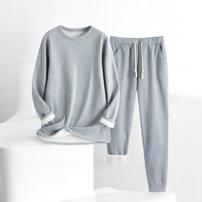 Loungewear-Set | Weite Hose & Langarm-Top | Eleganter Komfort
