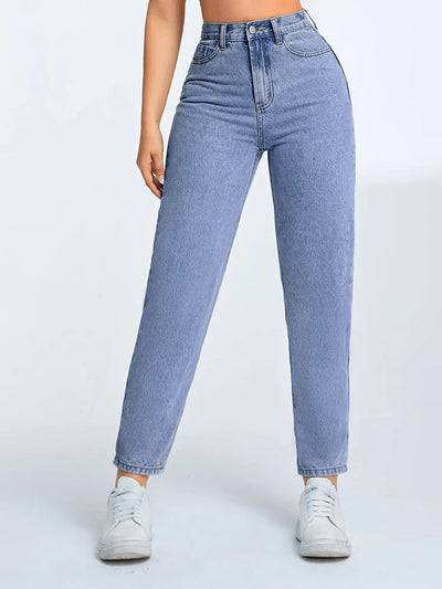 Lena | Moderne Mom Jeans mit Hohem Bund