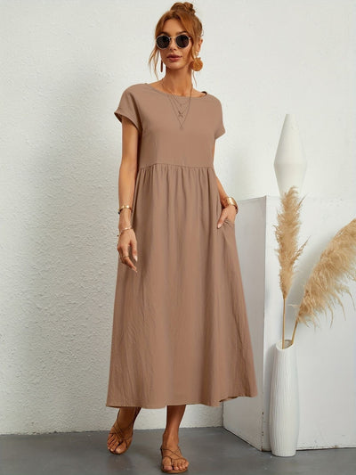 Aaliyah- Schickes Elegantes Leinenkleid