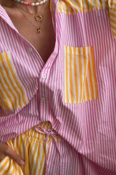 Mandy - Stilvolles, gestreiftes Outfit-Set für Damen