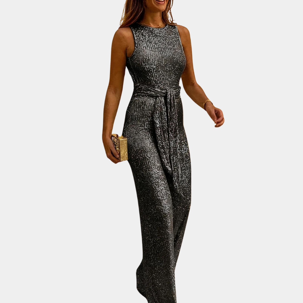 Monica | Glitzernder Sommer-Jumpsuit