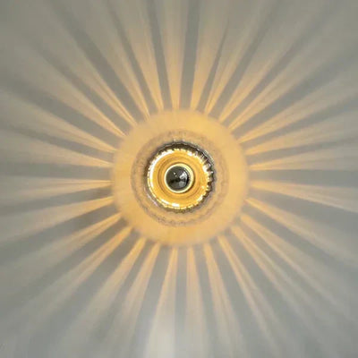 Design Glas Wandleuchte – Moderne Wandlampe mit Strahlen-Effekt