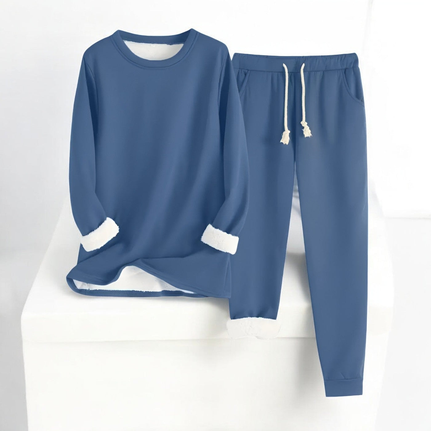 Loungewear-Set | Weite Hose & Langarm-Top | Eleganter Komfort