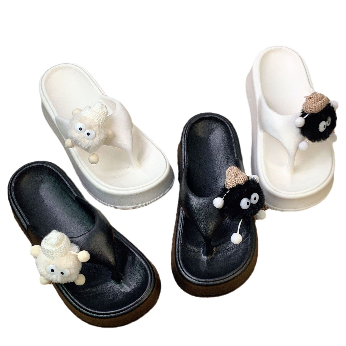 Damen Lustige und bequeme Badesandalen mit auffälligem Tiermotiv Fudus