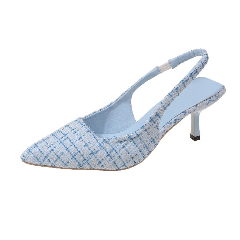 Damen Slingback-Pumps mit spitz zulaufendem Design und komfortablem Blockabsatz Fudus