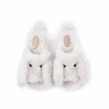 Damen Plüsch-Hausschuhe im niedlichen Hasen-Design Fudus