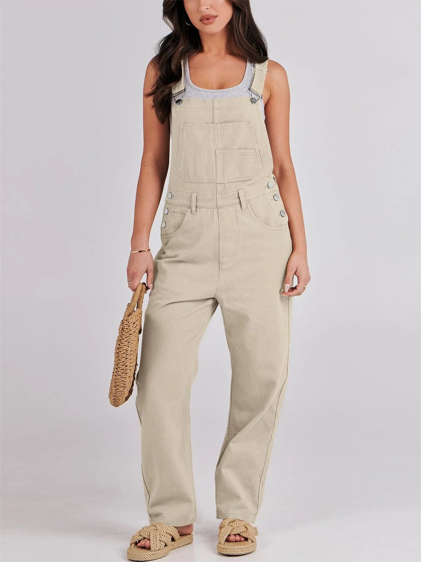 Damen Lässige und bequeme Latzhose Fudus