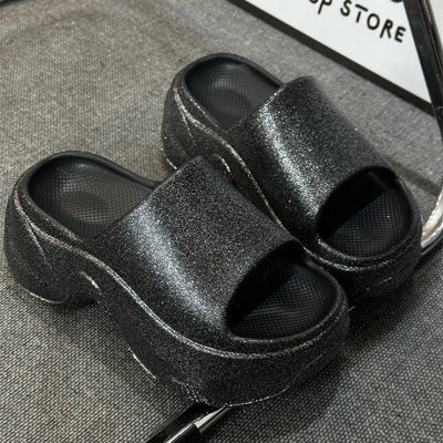 Damen Glamouröse Slides Fudus