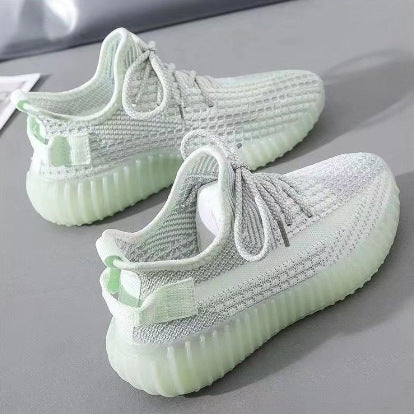 Damen atmungsaktive Sneakers mit flexiblem Mesh-Obermaterial und rutschfester Sohle Fudus