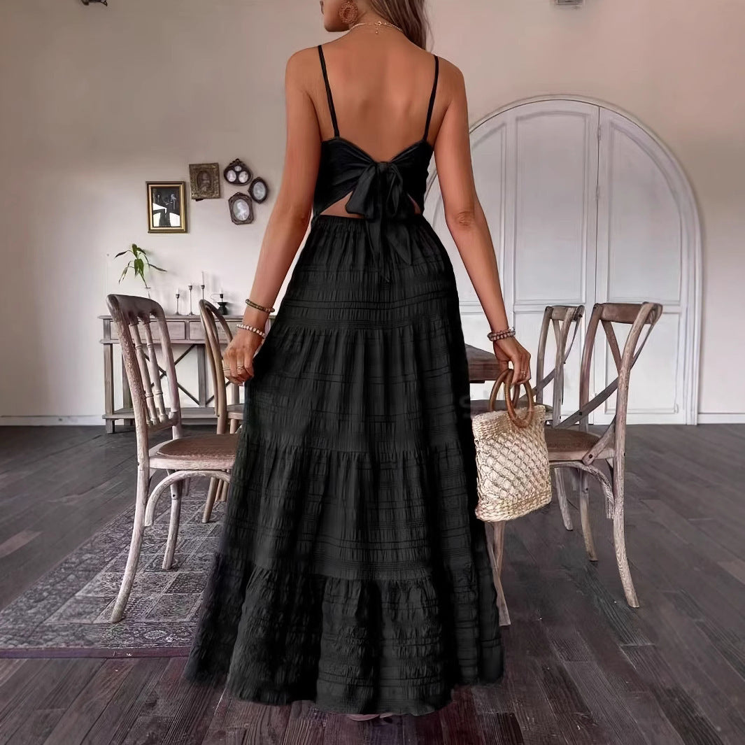 Damen Sommerliches Maxi Kleid Fudus