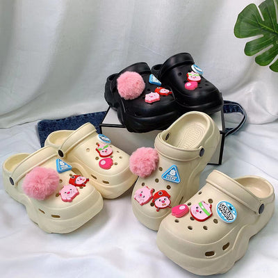 Damen Lustige Clogs mit kreativen 3D-Accessoires und rutschfester Sohle Fudus