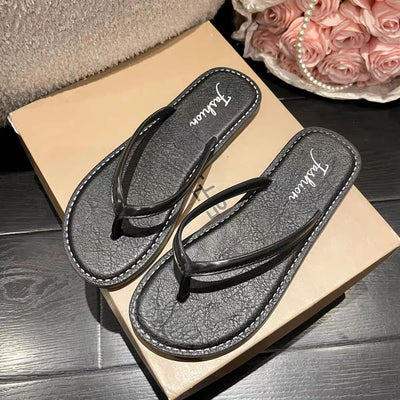 Damen Flip-Flops mit rutschfester Sohle und bequemem Fußbett Fudus