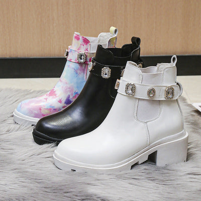 Damen trendige Chelsea Boots Fudus